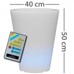 CLE Lichtobjekt LED Blumentopf 40cm