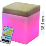 CLE Lichtobjekt LED W�rfel Leuchte Cube Midi mit Polster